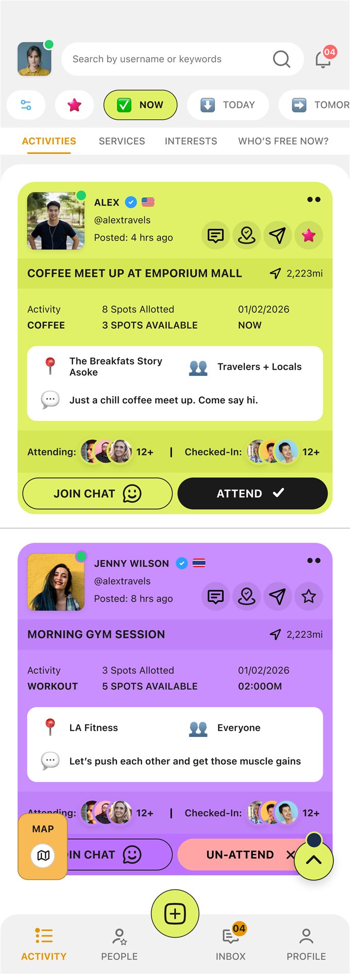 Thailio activities feed